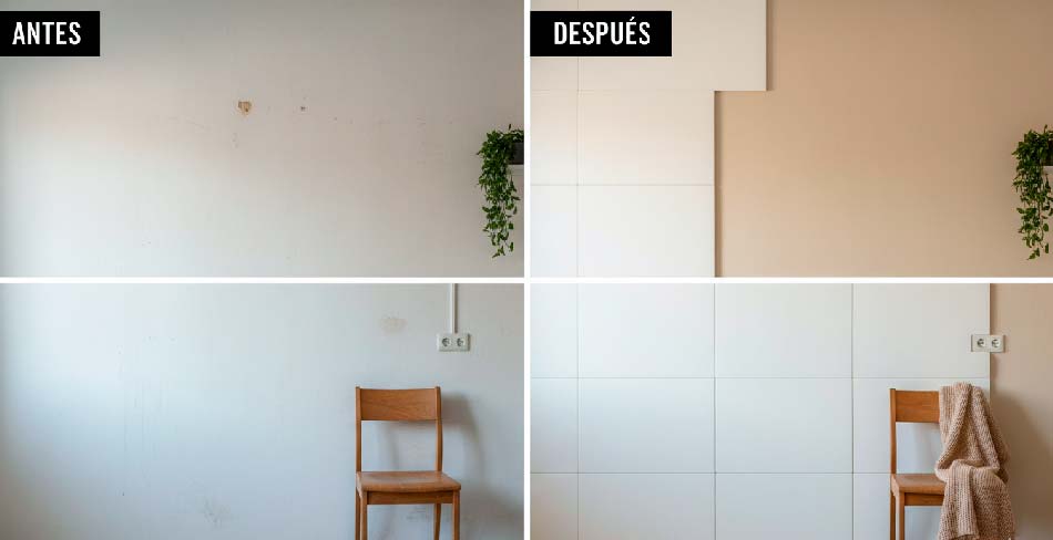 aislar una pared con paneles de espuma