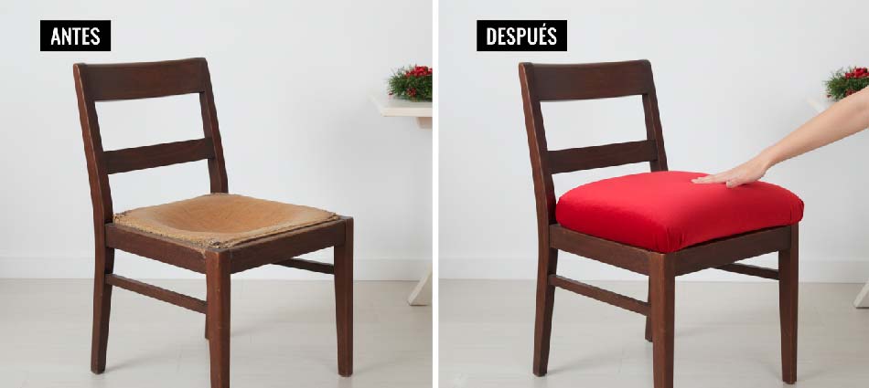 renovar con espuma sillas del comedor